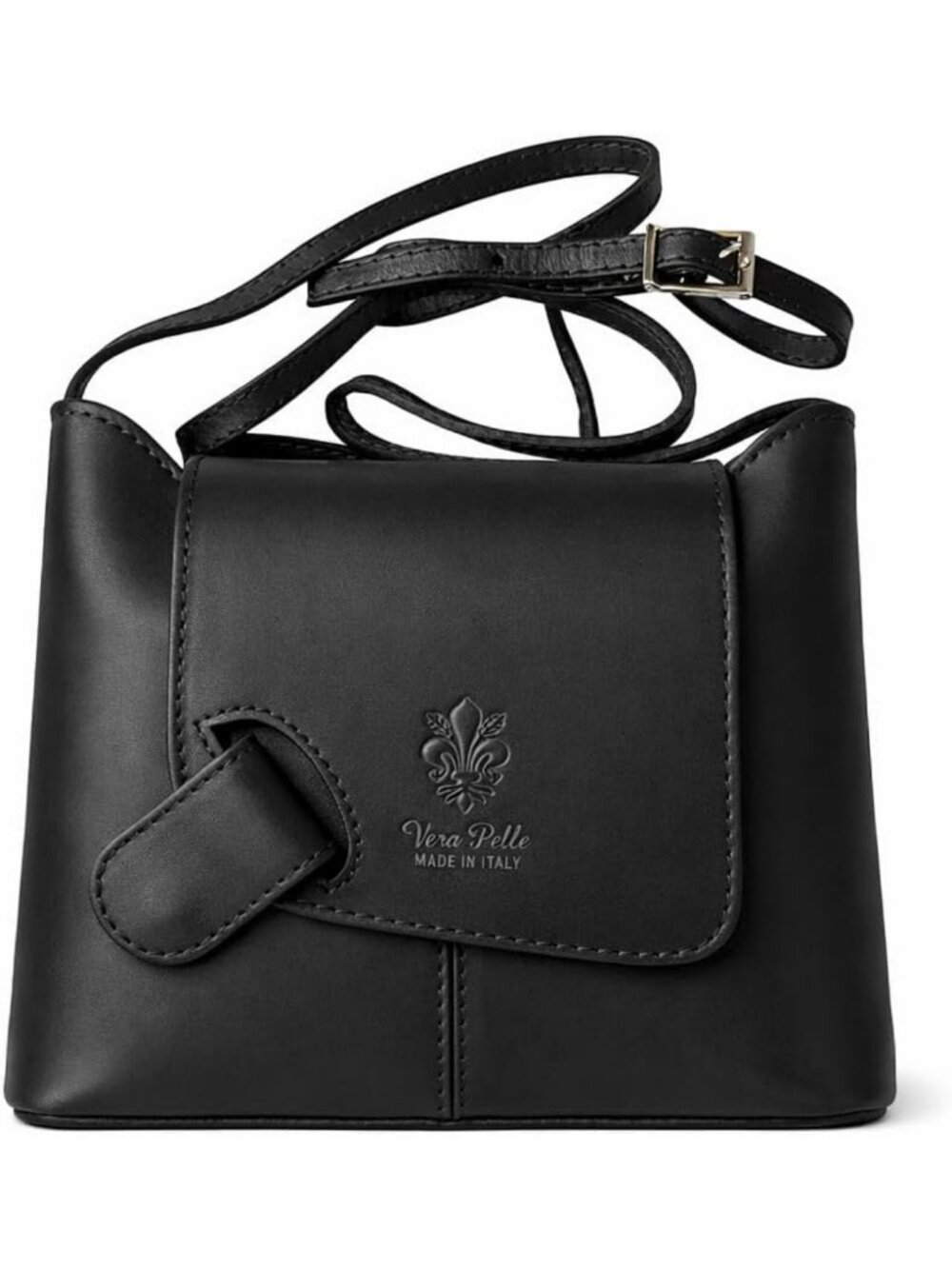 Stylish Italian Leather Crossbody Bag Purse - Chic & Versatile Handbag